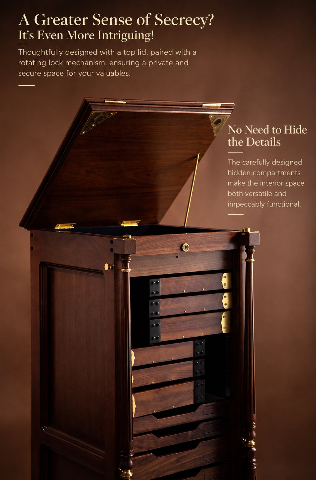 Eastlake Dental-Style Roll-Top Cabinet